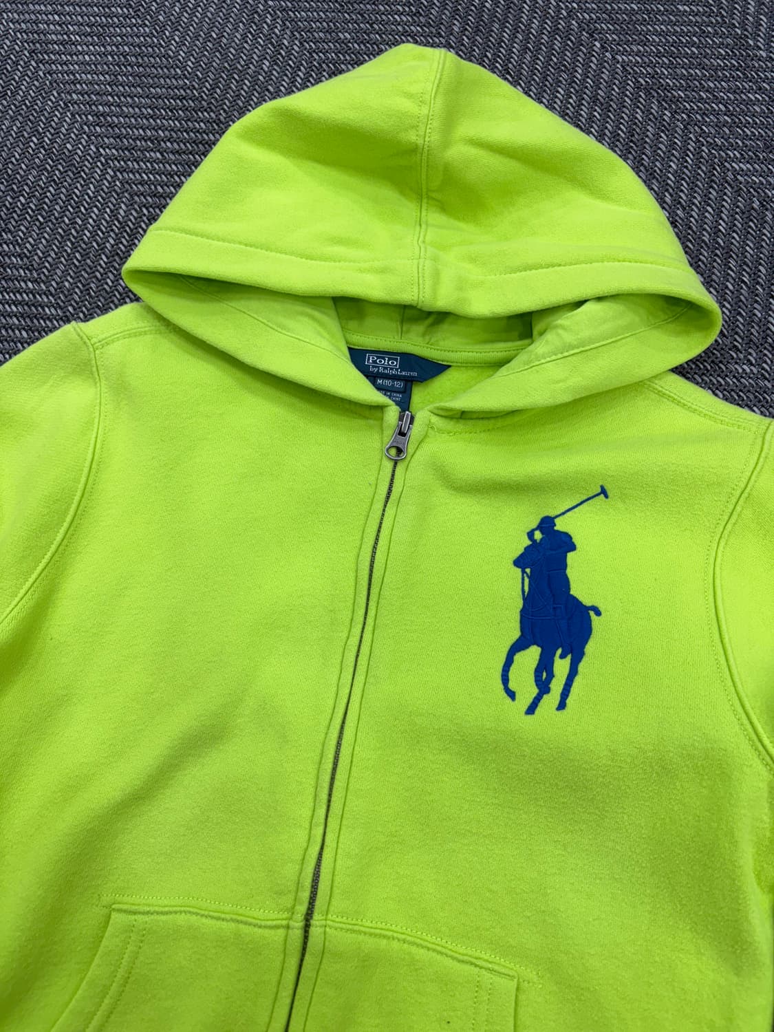 폴로 후드집업 연두 상품이미지2