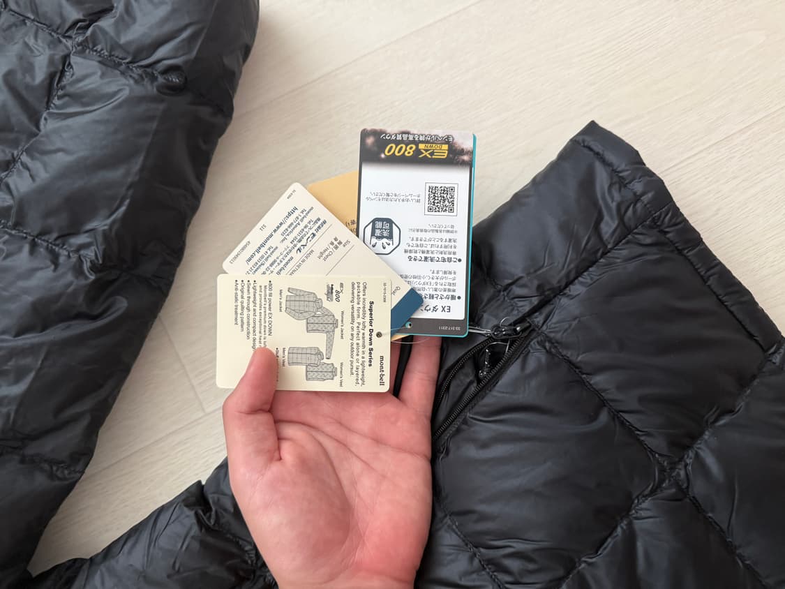 몽벨 슈페이어 다운 L/R (택째 새상품) 상품이미지3