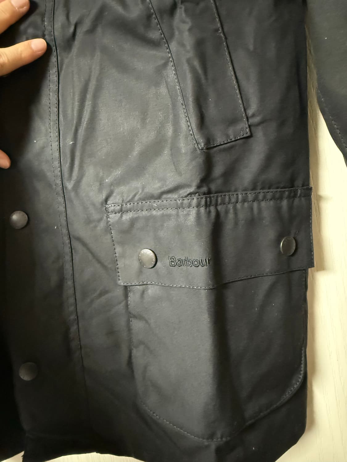 바버 애쉬비 왁스 자켓 블랙 S 상품이미지2