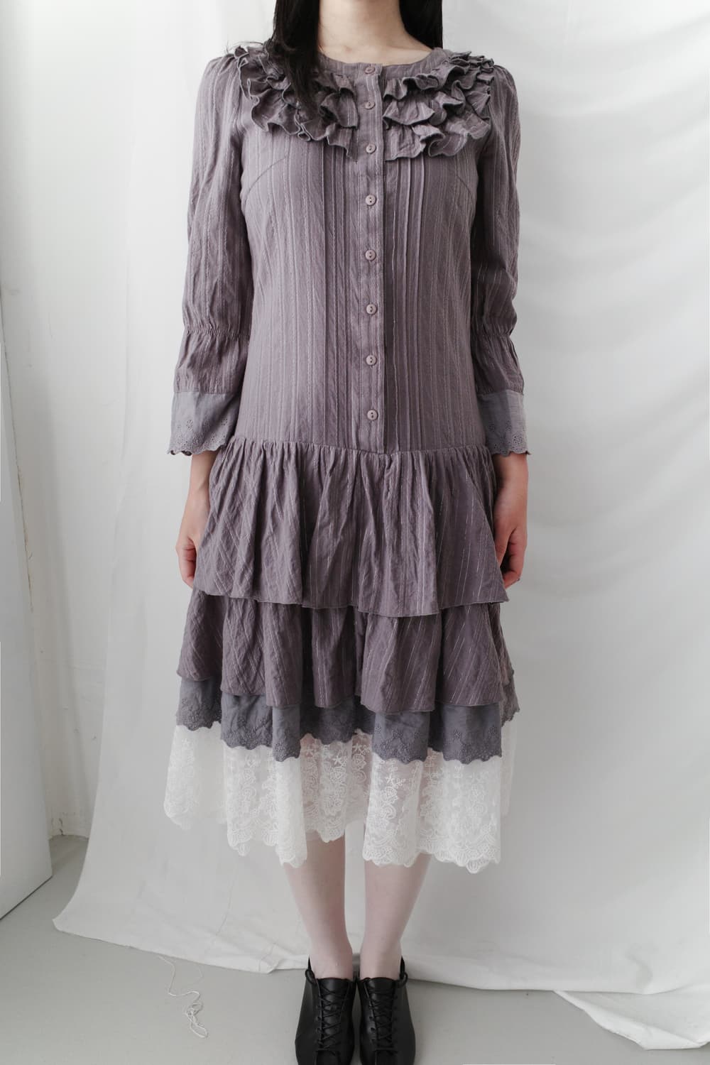 frill cancan one-piece 상품이미지5