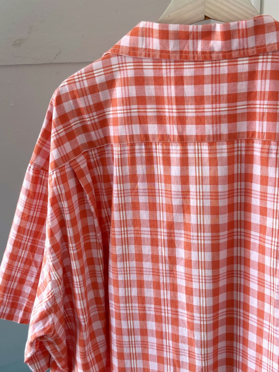 JPN made natural cotton check shirt 상품이미지7