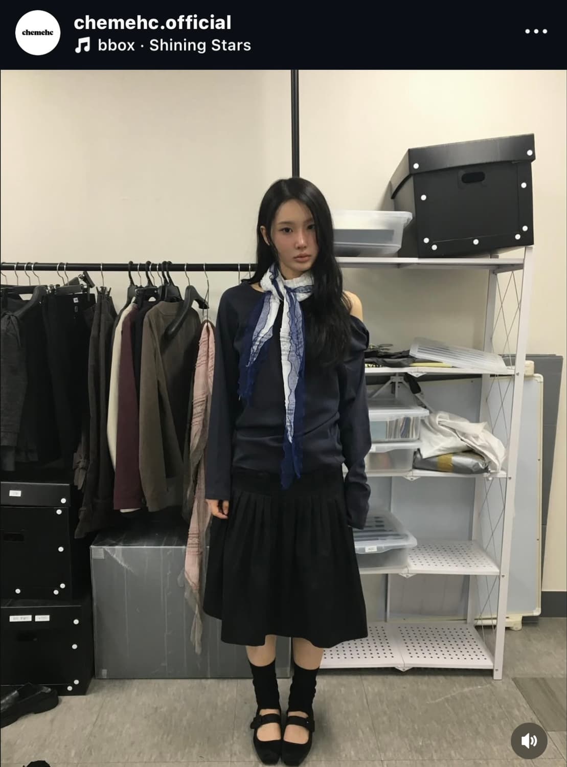 체메씨 소르베 스카프 블루 상품이미지2