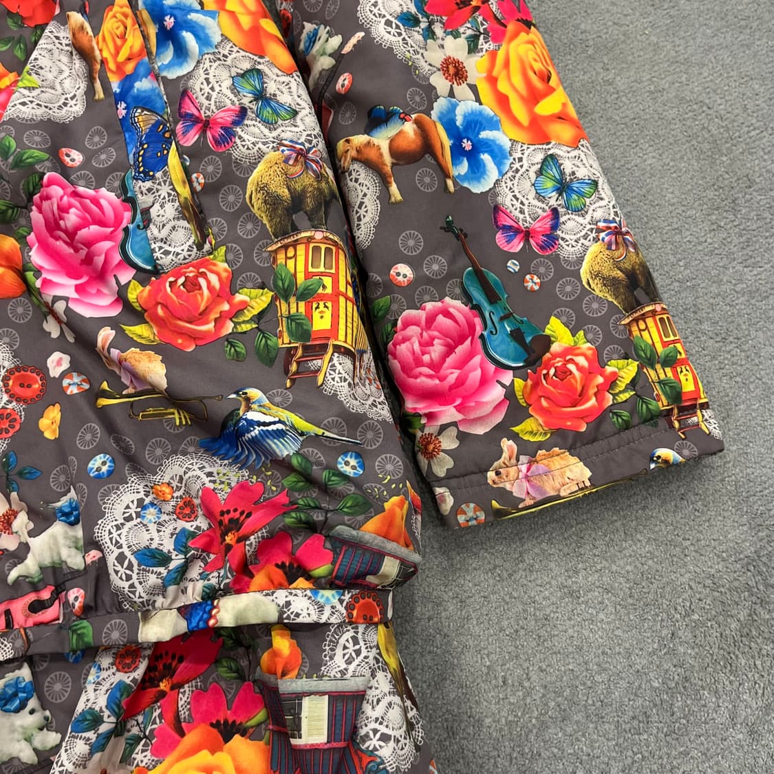 XL 오일릴리 플라워 패턴 점퍼 상품이미지3