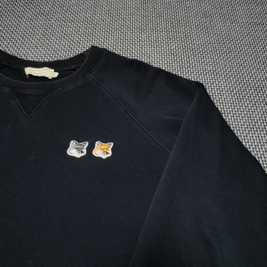 메종 키츠네 더블 폭스 헤드 패치 클래식 스웨터셔츠 맨투맨 (M) 상품이미지3