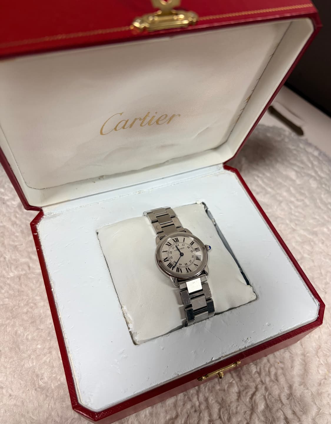 까르띠에 롱드 솔로 스틸 여성 시계  상품이미지1