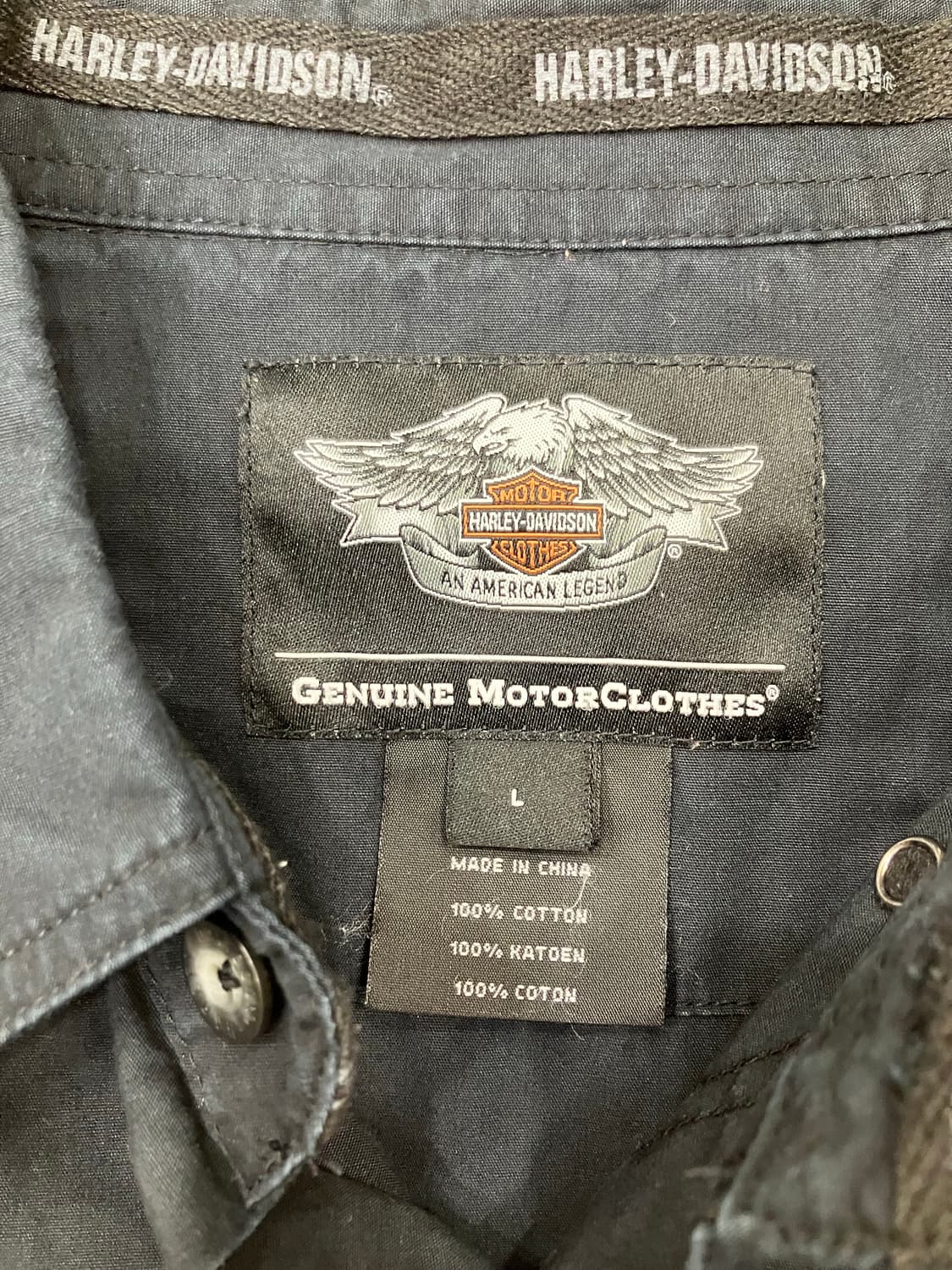 할리데이비슨 반팔셔츠 L 상품이미지3