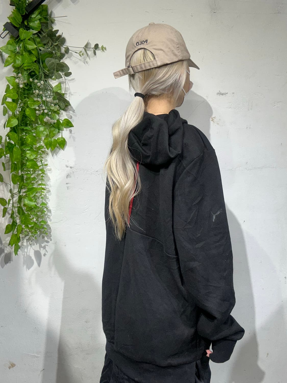 Puma 블랙 페라리 콜라보 후드집업 자켓 L 상품이미지5