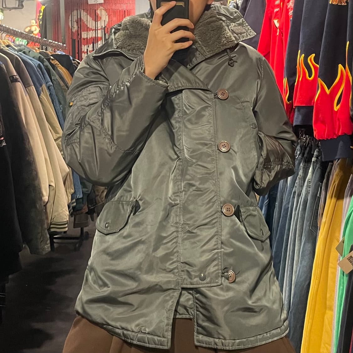 [IM] ALPHA 알파인더스트리 그레이 패딩  상품이미지3