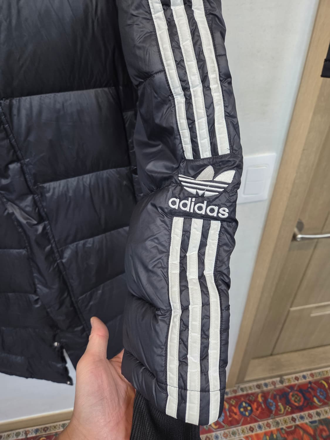 아디다스 삼선 덕다운 롱패딩 xs 85 상품이미지7