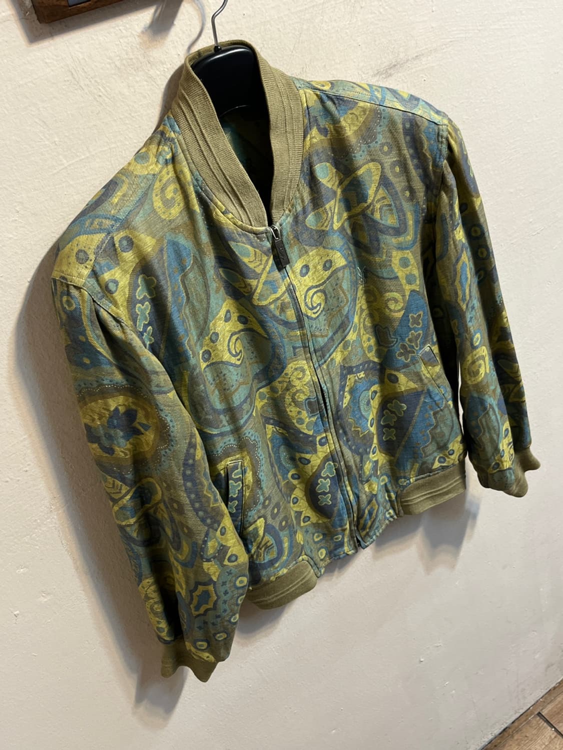 입생로랑 아카이브 패턴 블루종 자켓 상품이미지3