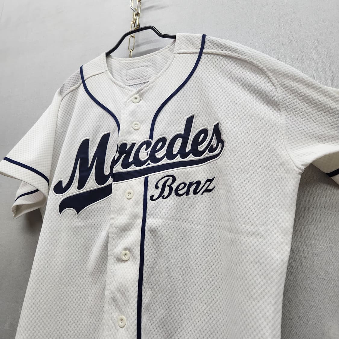 메르세데스 벤츠 빅로고 와펜 야구 져지 XL 상품이미지4