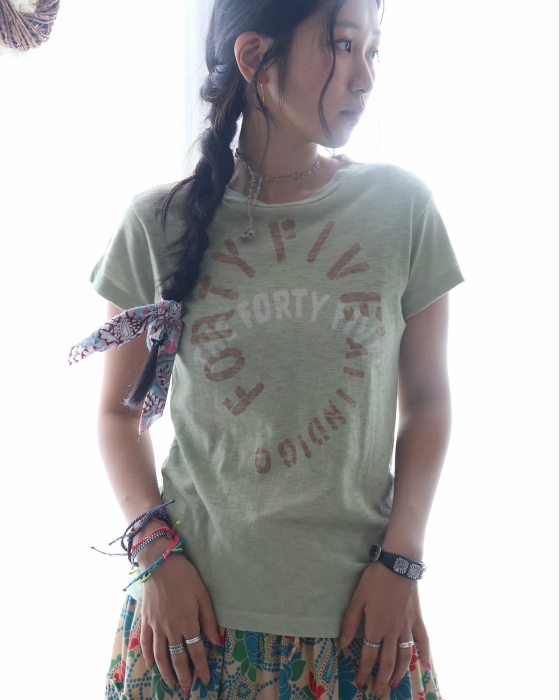 [45rpm] Green Logo T-Shirt 상품이미지1