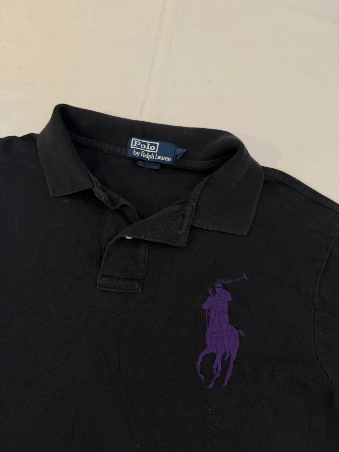 폴로 랄프로렌 빅포니 치프키프 반팔 카라티 퍼플 블랙 상품이미지2
