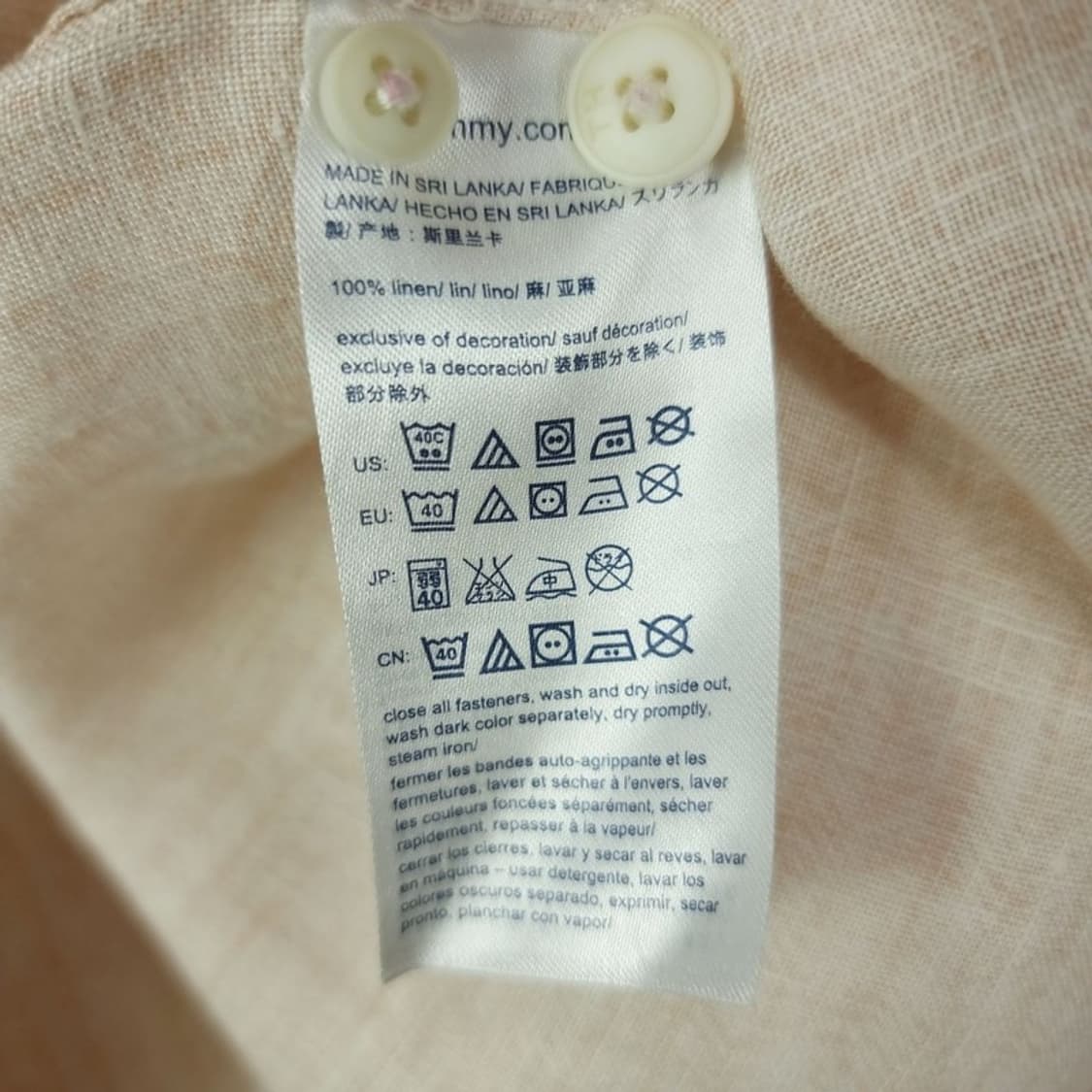 [타미힐피거] 헤링본 패턴 투포켓 마 린넨 셔츠 M20138 상품이미지9