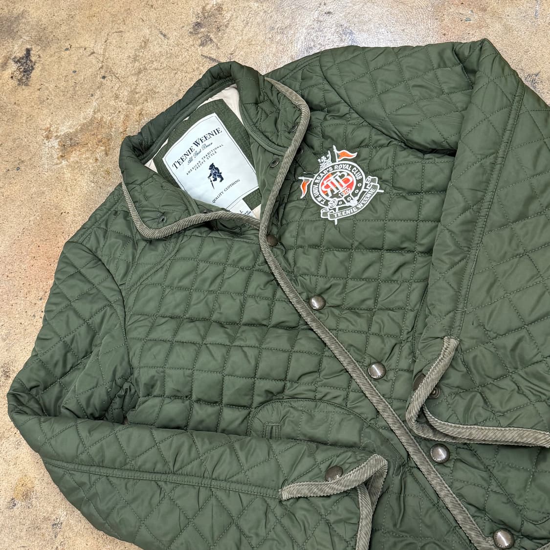 티니위니 카키 퀄팅 자켓  상품이미지1