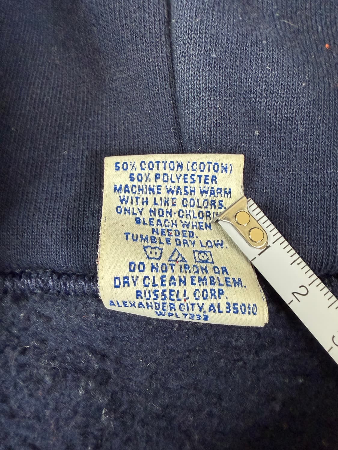 90s Russell Zip Up Hoodie (navy) 상품이미지4