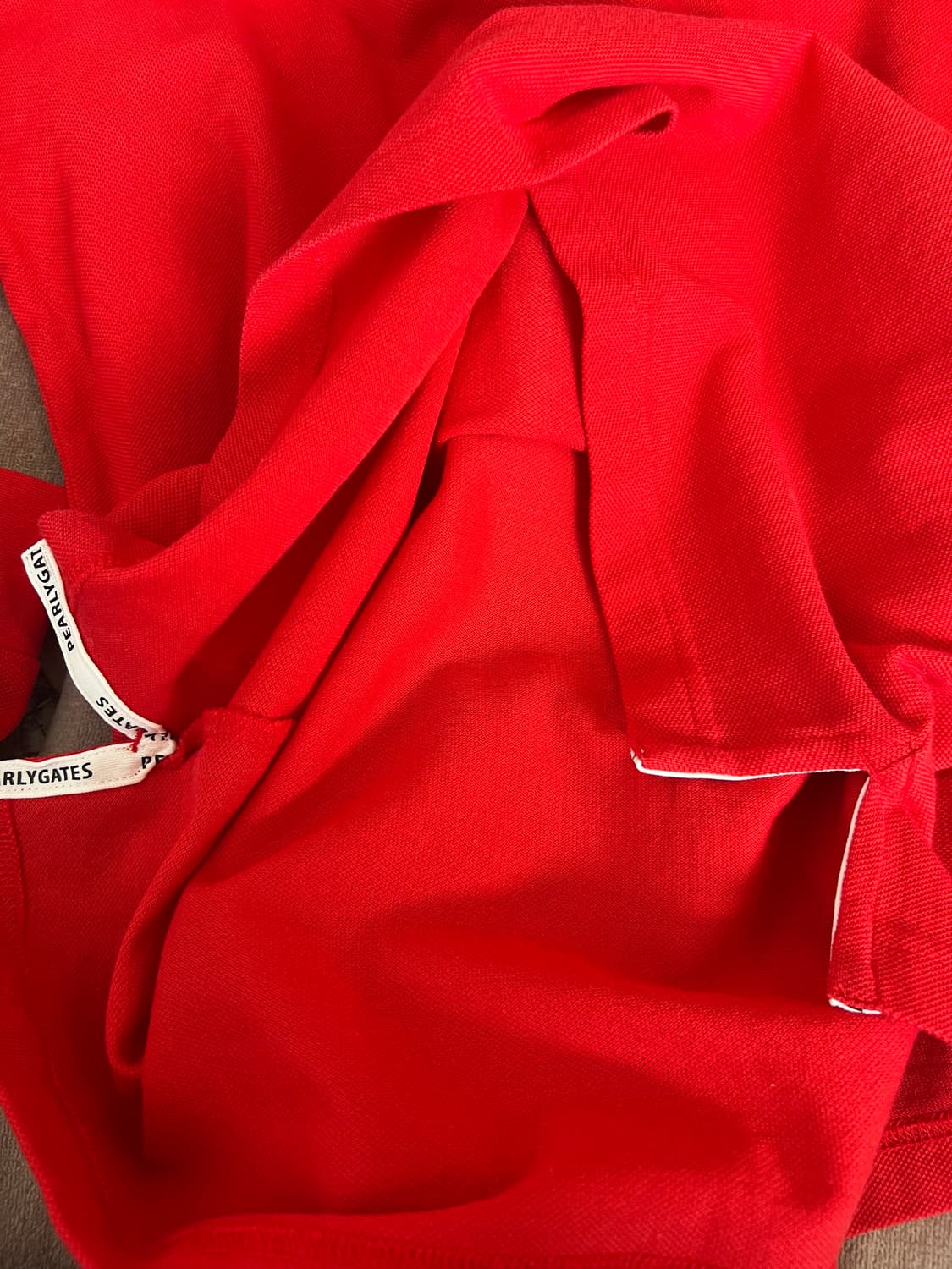 파리게이츠 남성 레드 PK카라티셔츠 긴팔티셔츠 상품이미지6