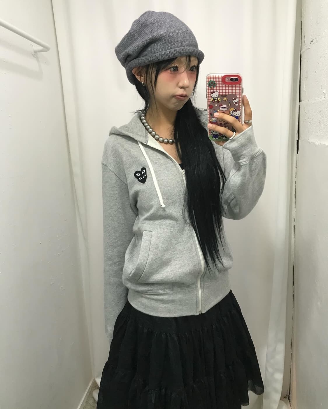 Comme Des Garcons Double Heart 후드집업 상품이미지5