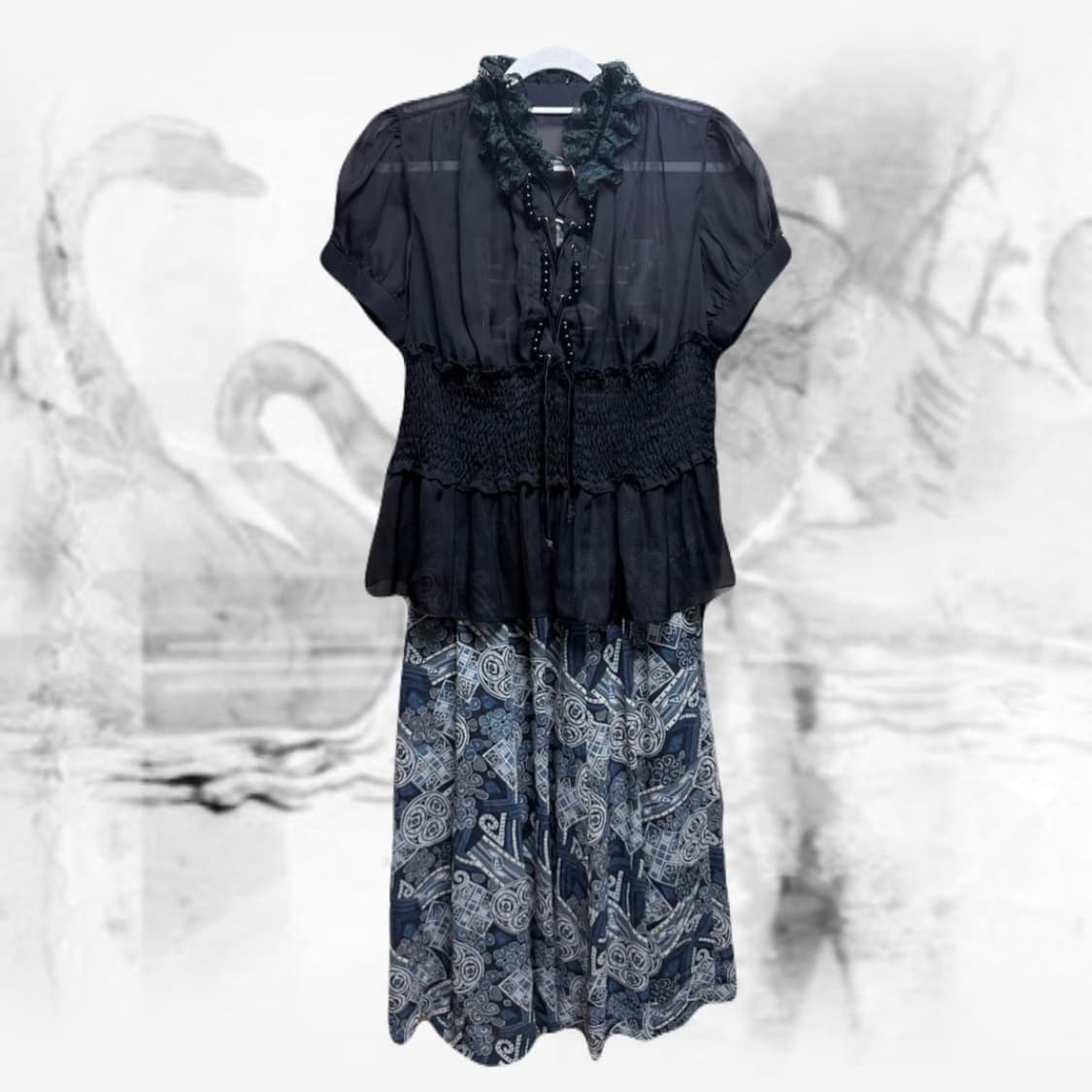 블랙 오리엔탈 무드 코디세트 코디셋 상품이미지1