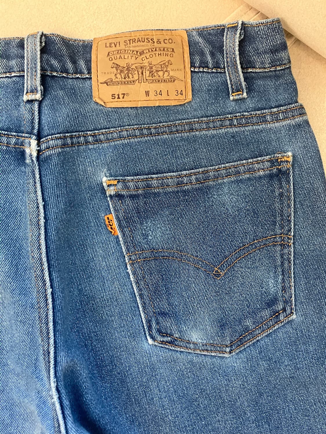 90s Levi’s 517 orange tab 상품이미지7