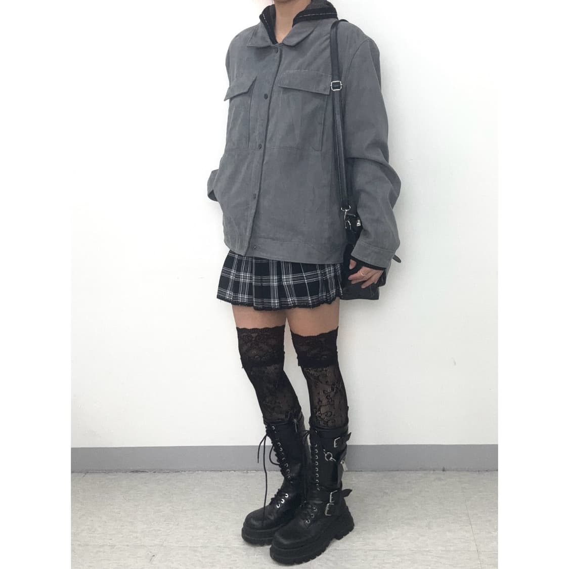 빈티지 그레이 스웨이드 자켓 상품이미지3