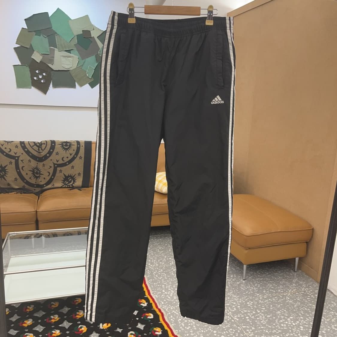 아디다스 빈티지 캐주얼 삼선 와이드 트랙팬츠 100 C07673 상품이미지3
