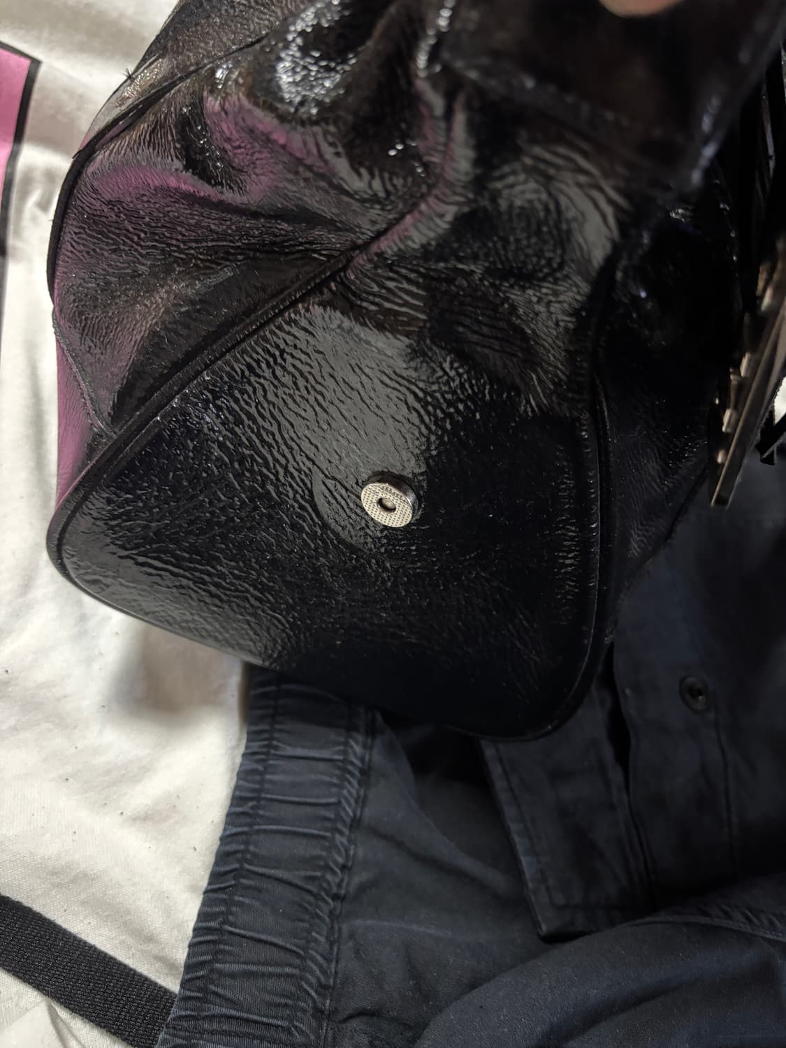 vintage mcm leather boston bag 상품이미지10