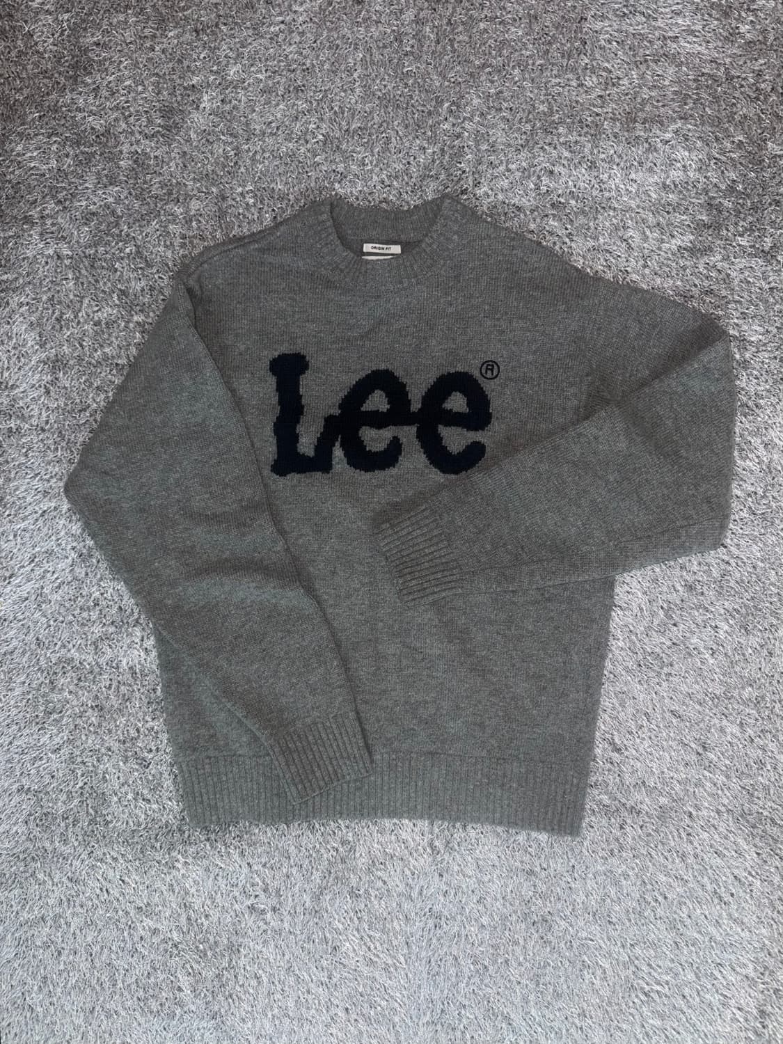 LEE 회색 니트 상품이미지1