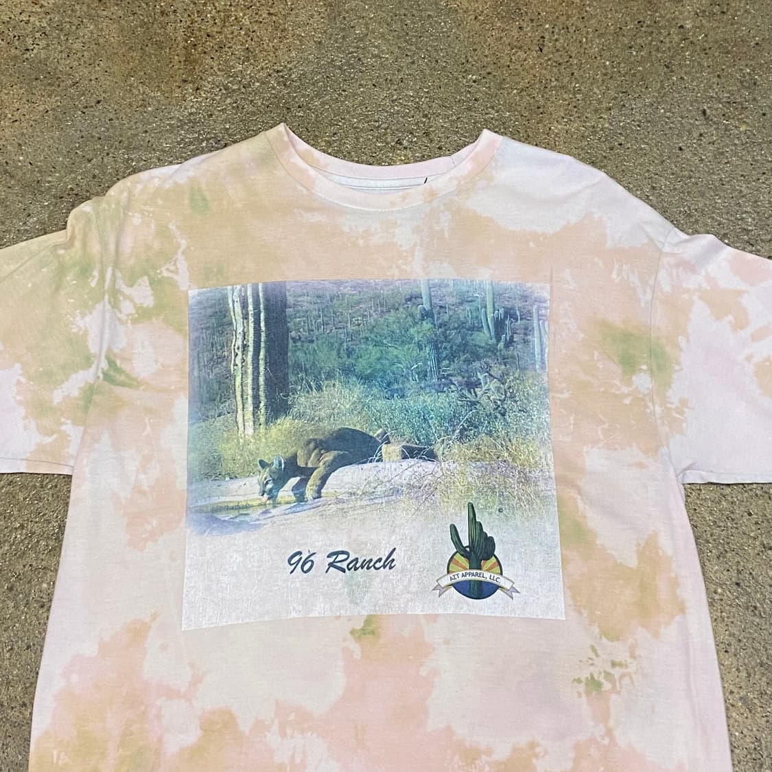 미국 빈티지 96랜치 애리조나 타이다이 포인트 반팔티 상품이미지2