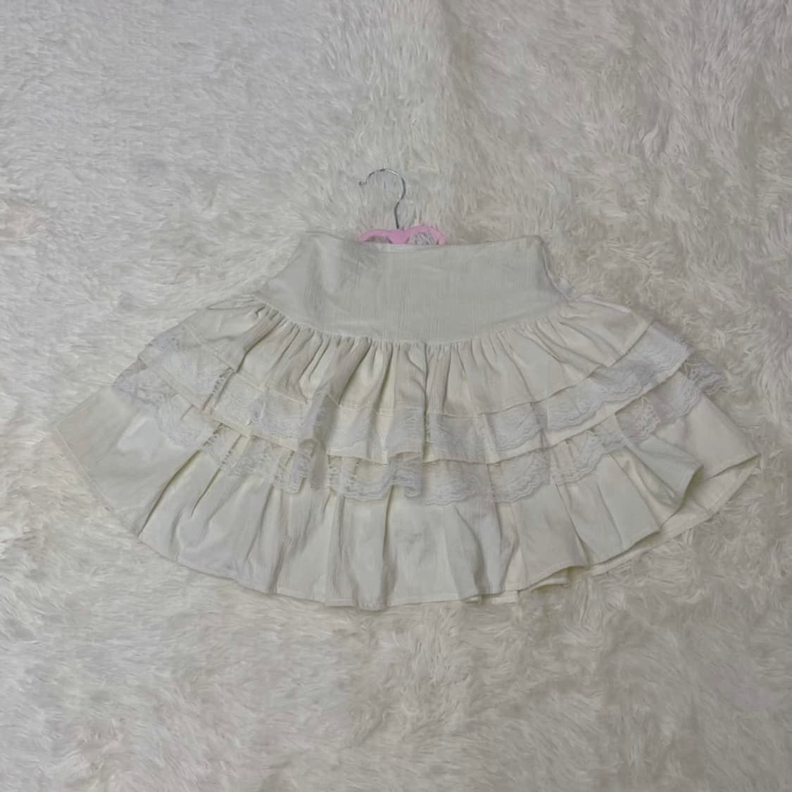 레이스 플리츠 스커트 상품이미지1