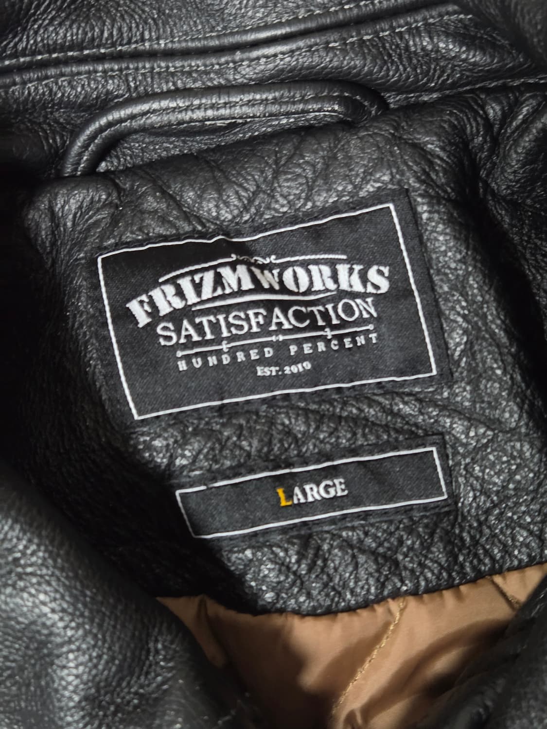 프리즘웍스 디스트로이드 레더 라이더 자켓 워시드 블랙 L 상품이미지4