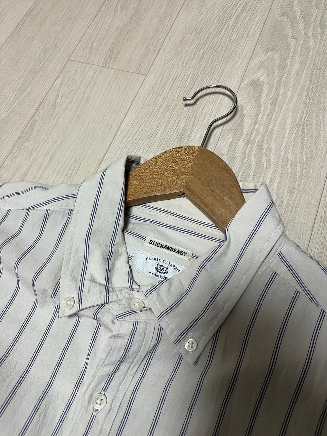 슬릭앤이지  슬릭셔츠 솔트 스트라이프 3사이즈 상품이미지3