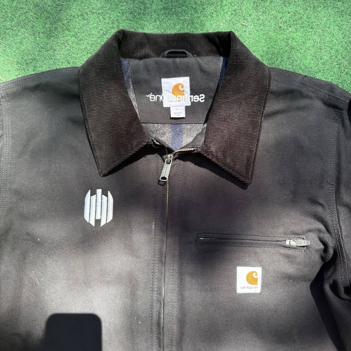 칼하트 블랭킷 라인 디트로이트 자켓 블랙 L 상품이미지5