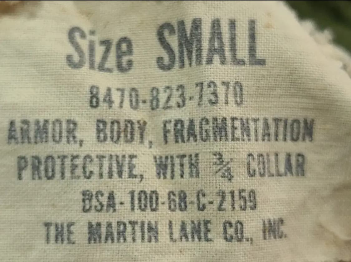 60년대 밀리터리 M69 바디아머 상품이미지6