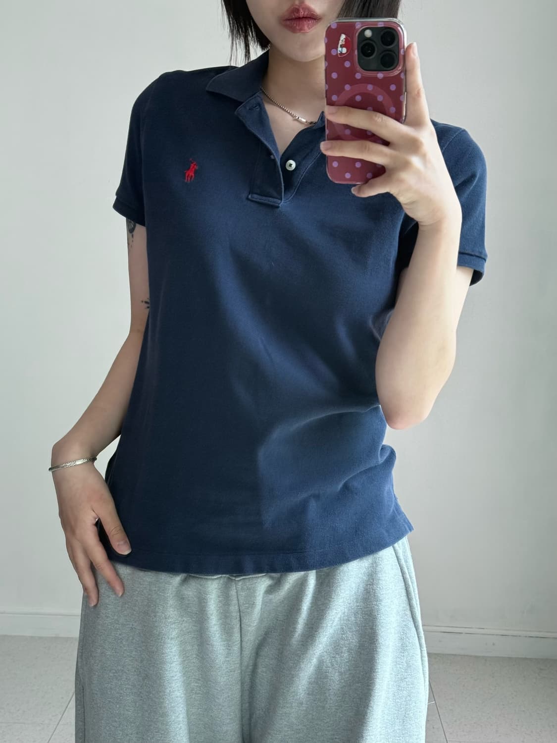 폴로 네이비 pk 반팔티 상품이미지2