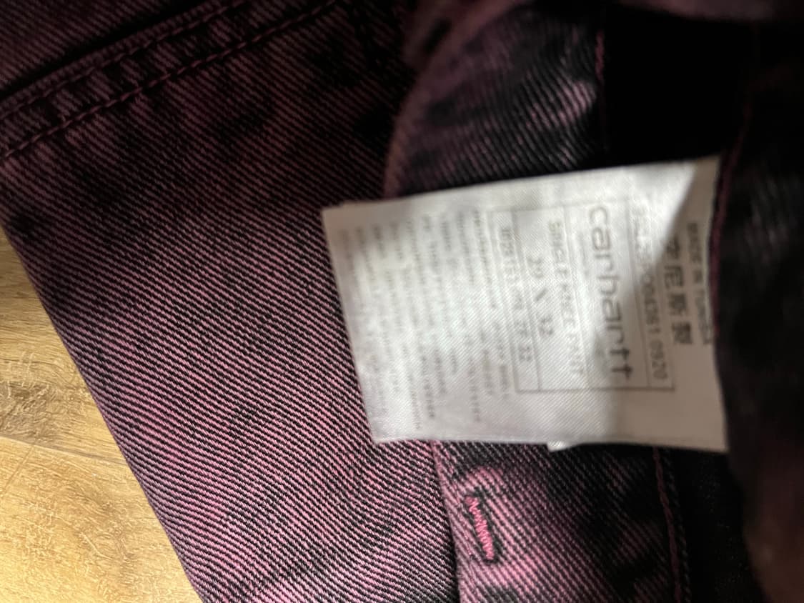 칼하트WIP버건디 싱글니 상품이미지3