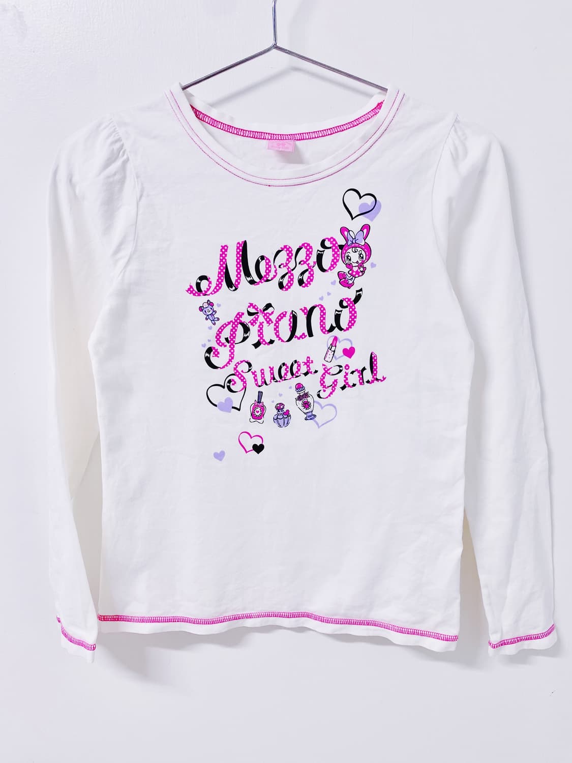 메조피아노 롱 슬리브 티셔츠 페어리계 러블리 헤이세이 히메갸루 핀터깔 상품이미지1