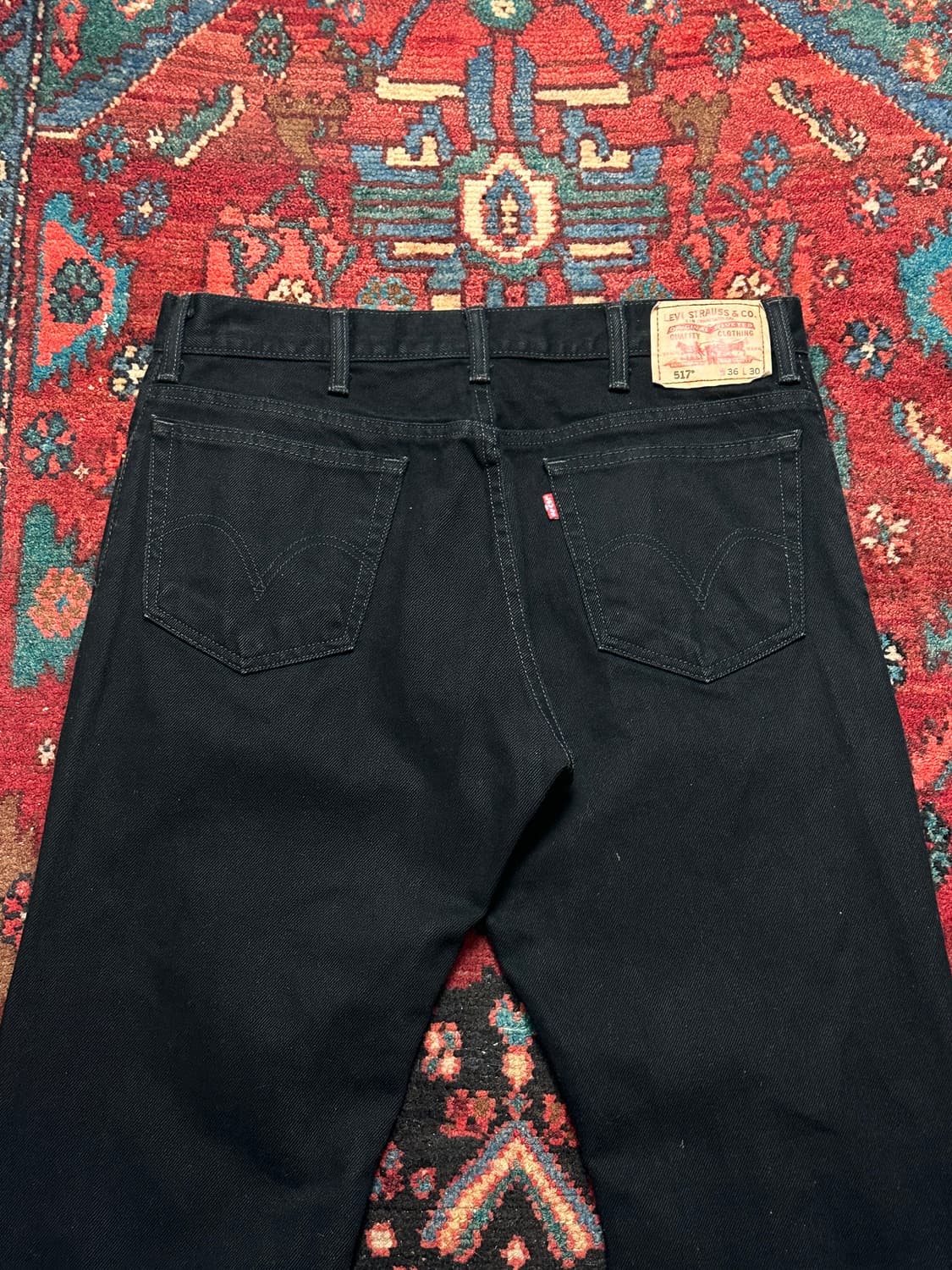 00's 리바이스 517 블랙 부츠컷 플레어진 상품이미지6