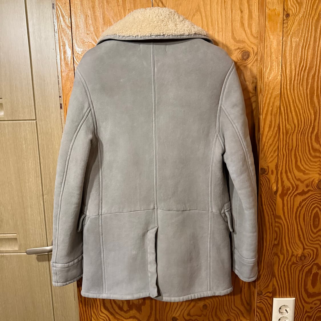 랄프로렌 퍼플라벨 롱우드 시어링 무스탕 코트 자켓 상품이미지7