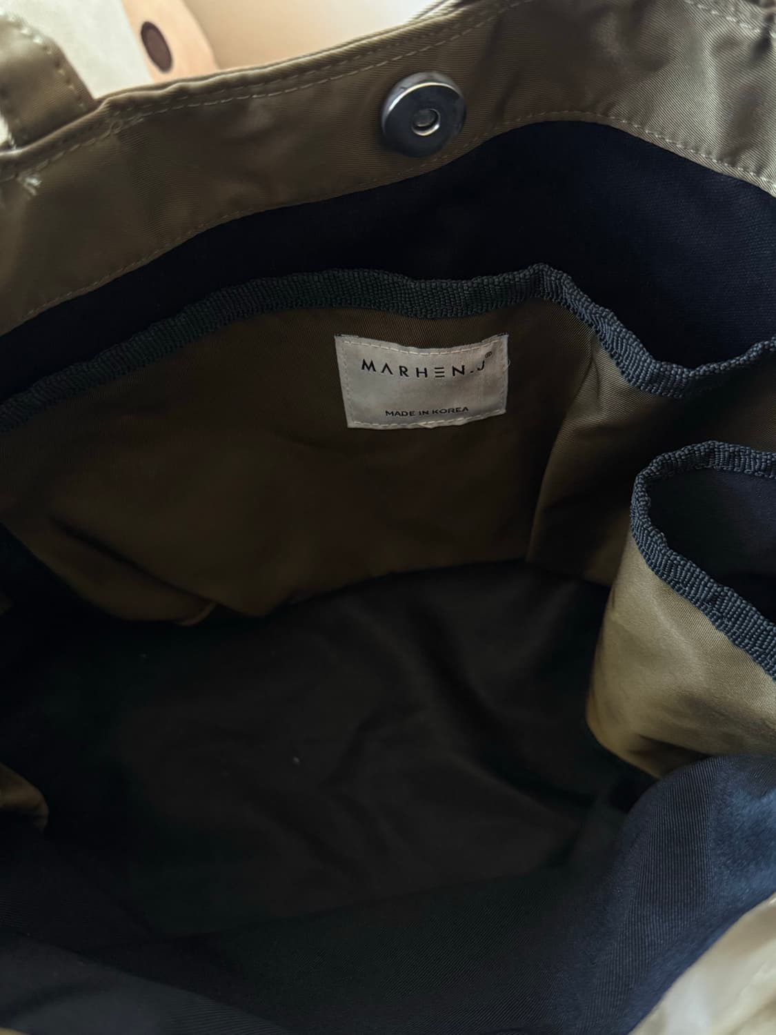 마르헨제이 보니백 토트백 olive 상품이미지6