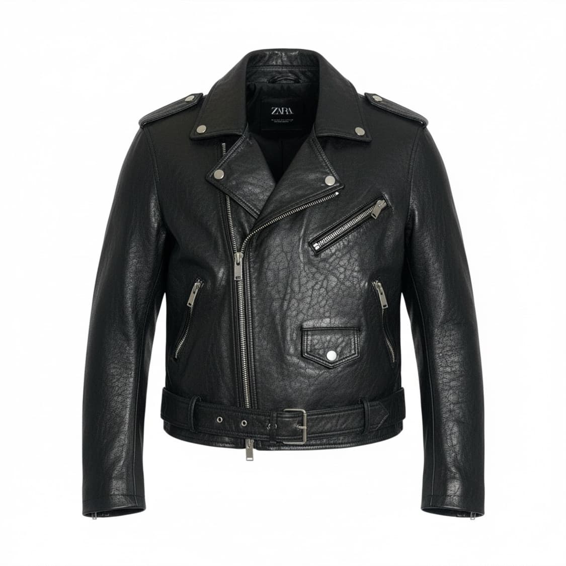 자라 버팔로 소가죽 라이더 자켓 L 상품이미지1