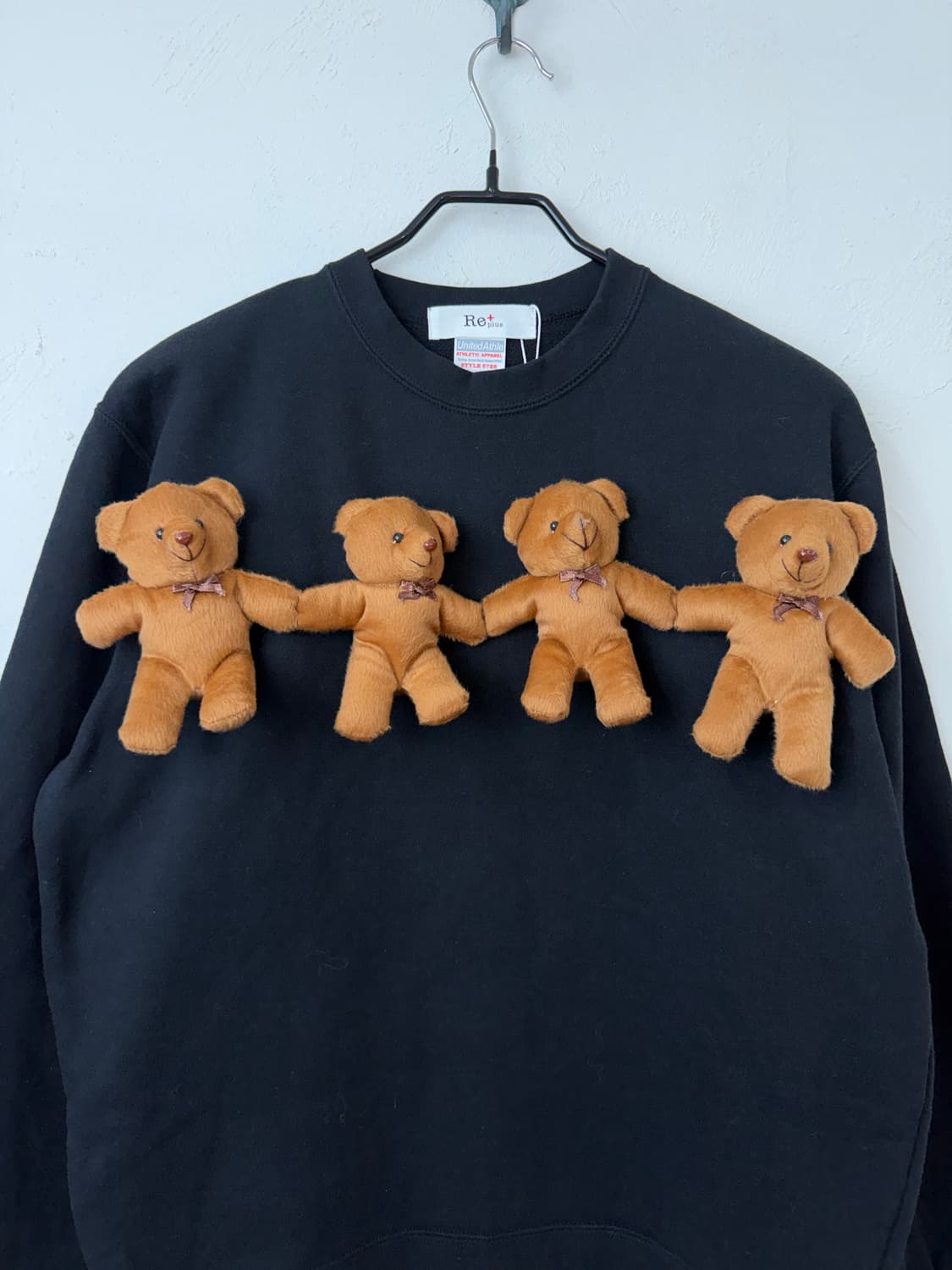 RE+ PLUS 테디베어 커스텀 스웻셔츠 상품이미지2