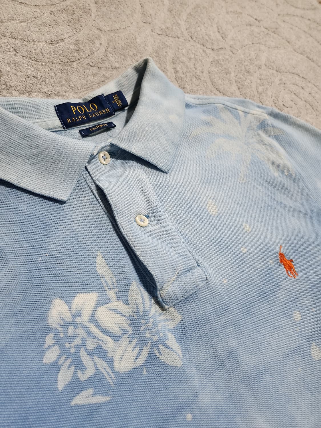 **폴로 랄프로렌 트로피컬 야자수 반팔 카라티 S 상품이미지4