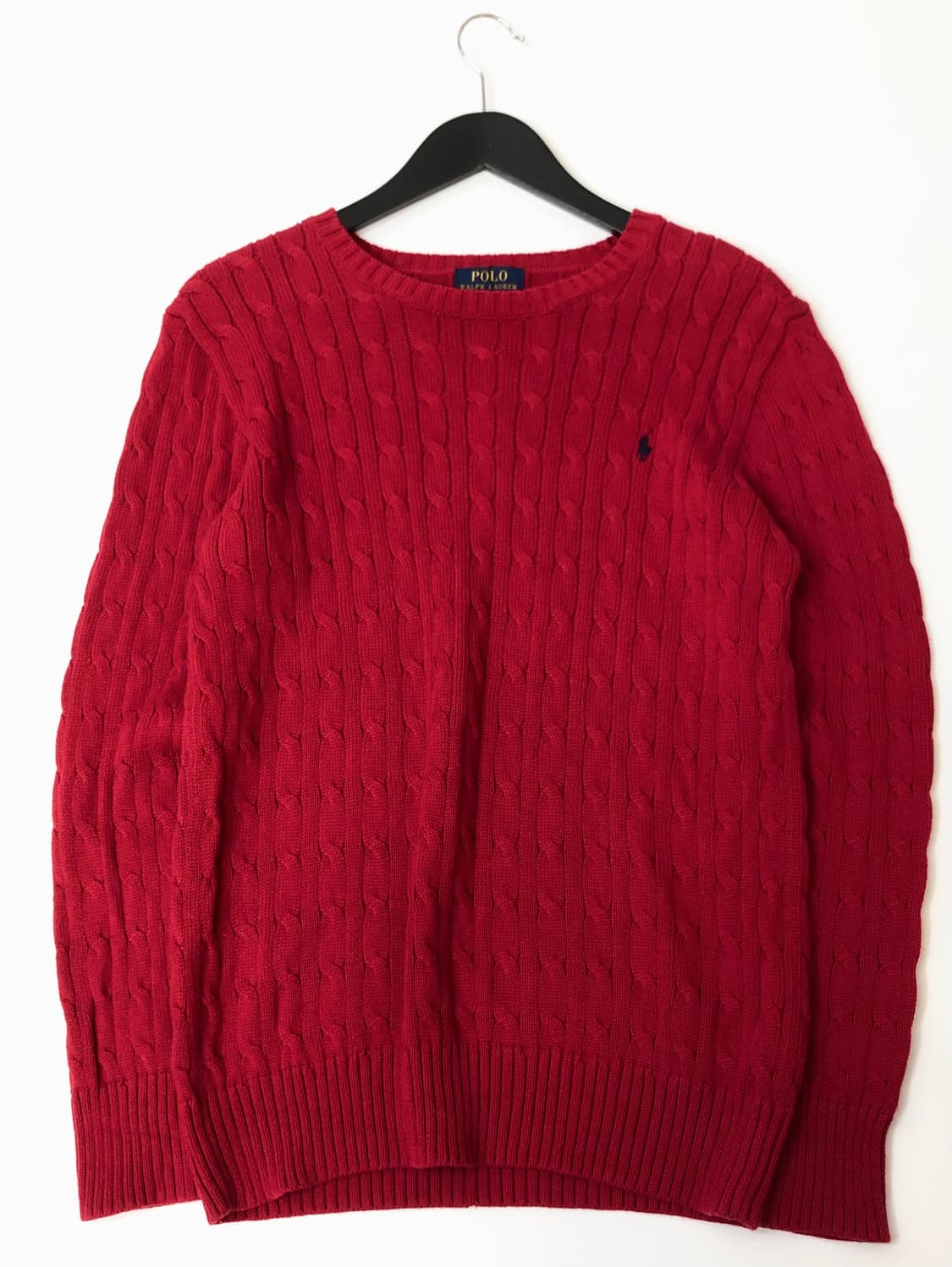 Polo 폴로 랄프로렌 레드 케이블 니트   상품이미지2