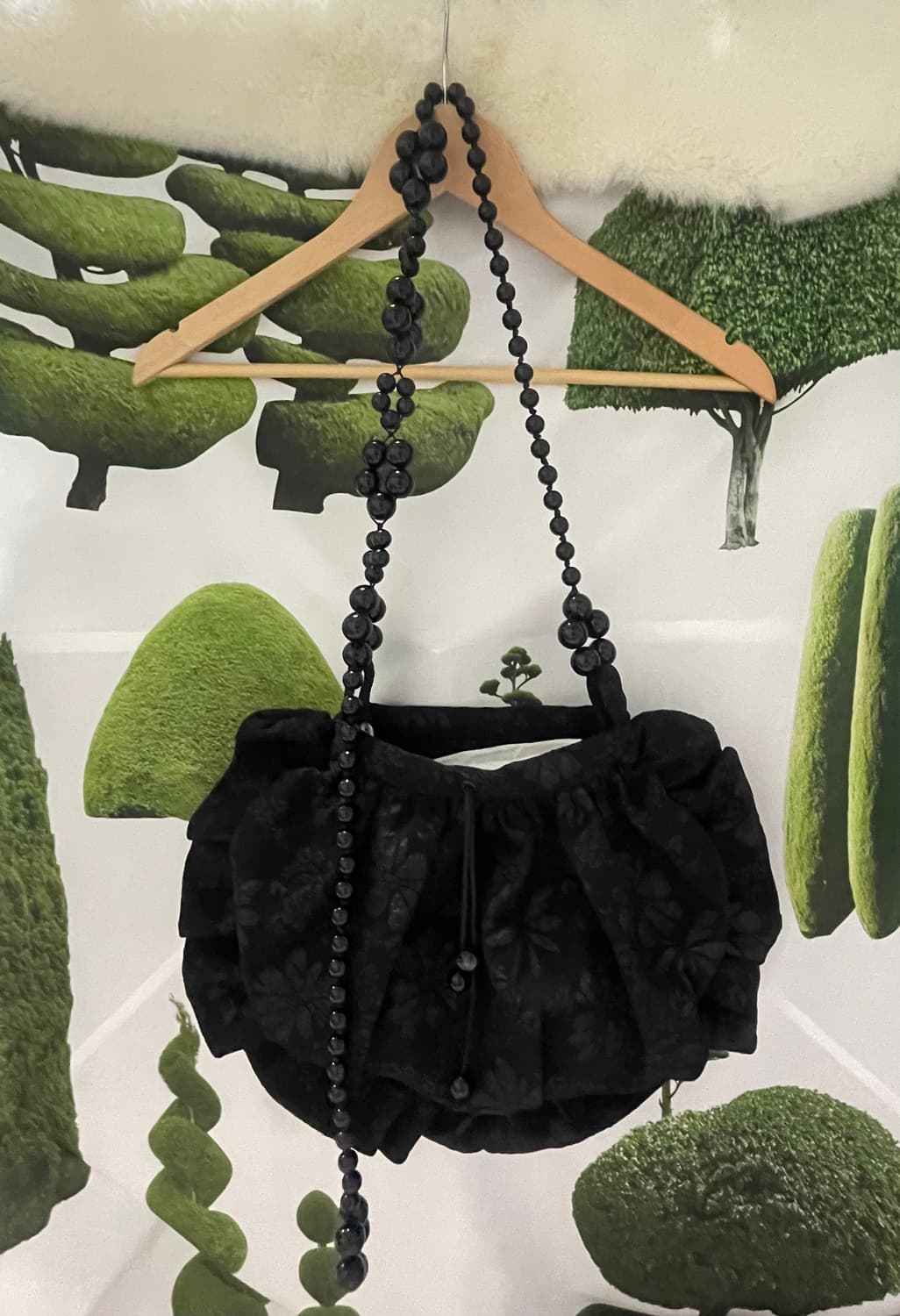 나비버스 Beads Volume bag_Black 상품이미지2