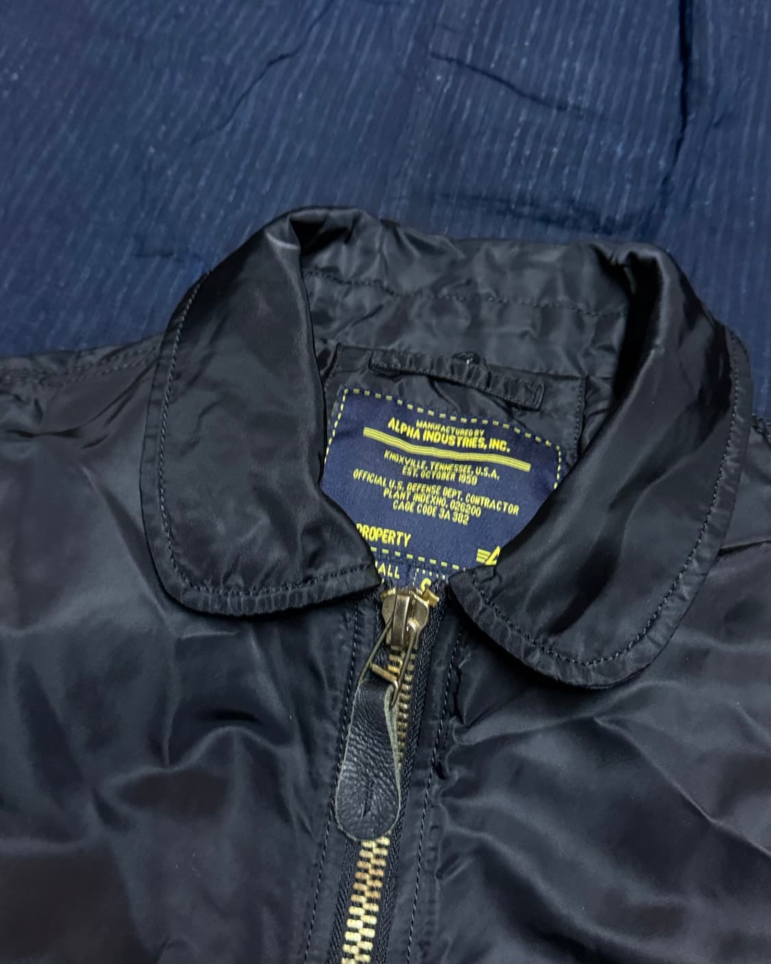 알파인더스트리 B-15 플라이트 자켓 블랙 S 상품이미지2