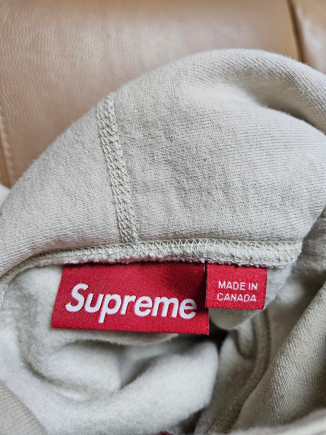 슈프림 박스로고 후드 티셔츠 스톤 24FW 상품이미지6