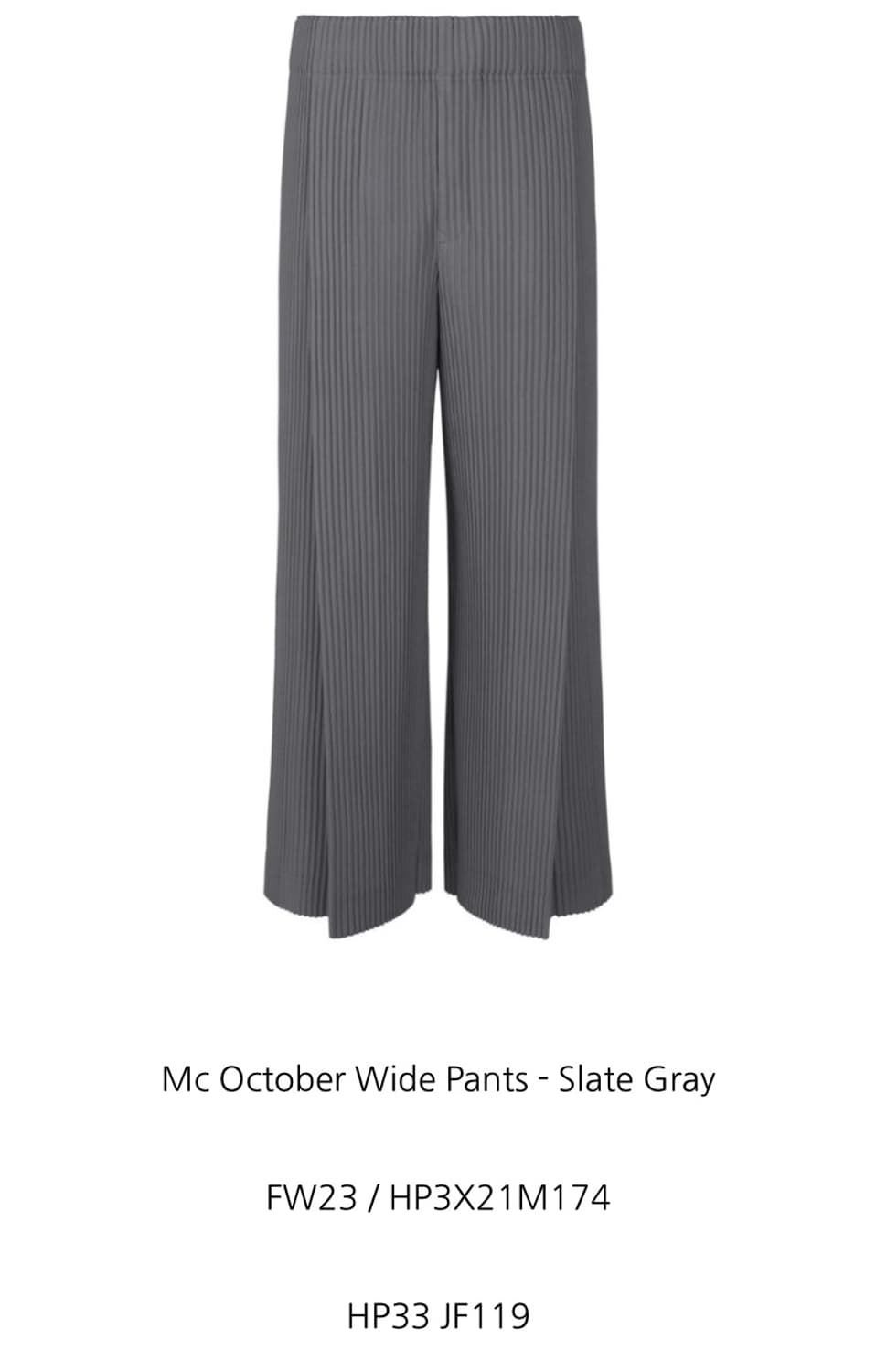 옴므플리세 하카마 슬레이트그레이 1 상품이미지3