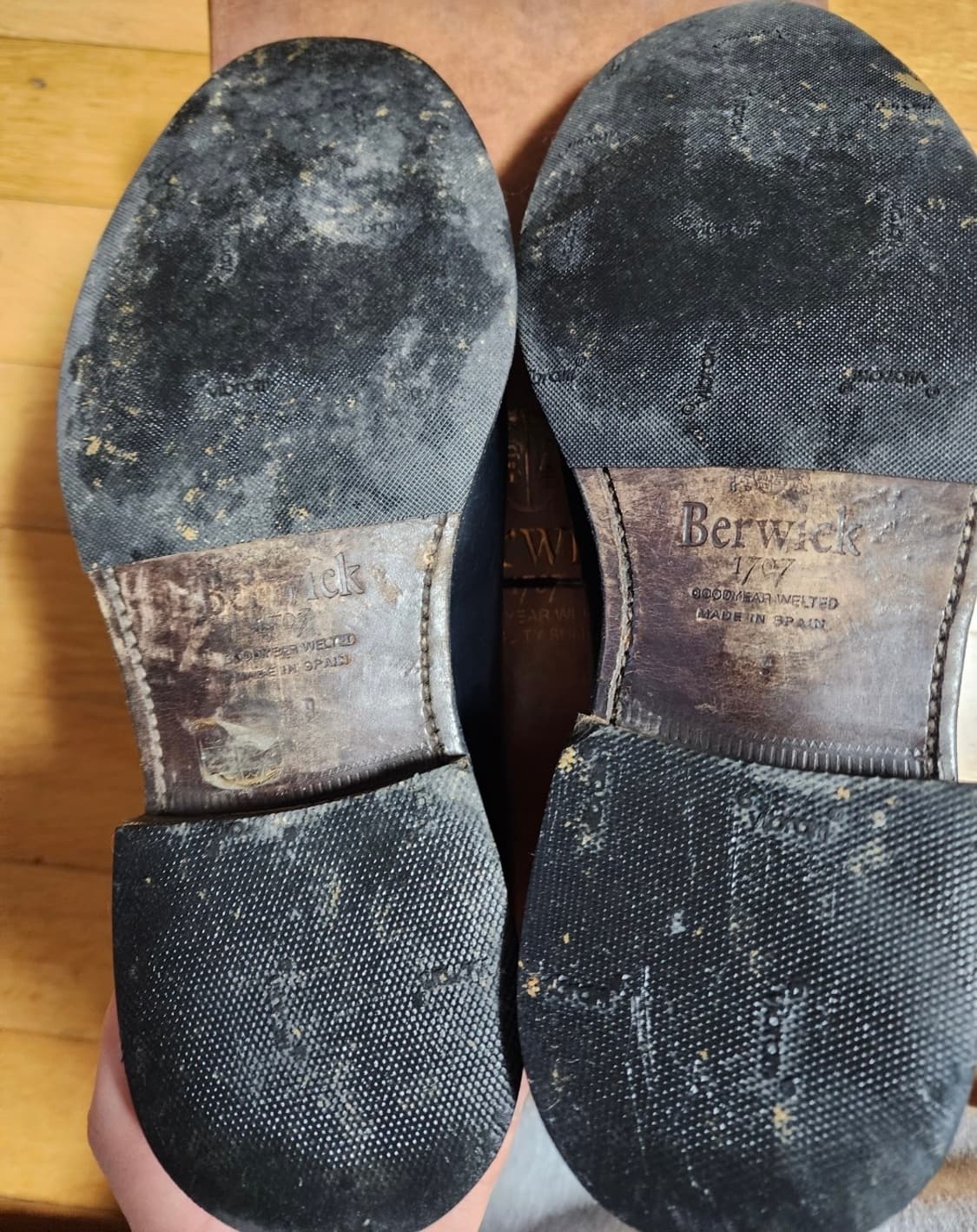 [9사이즈/5회착] 버윅 4406 블랙 더비 상품이미지5