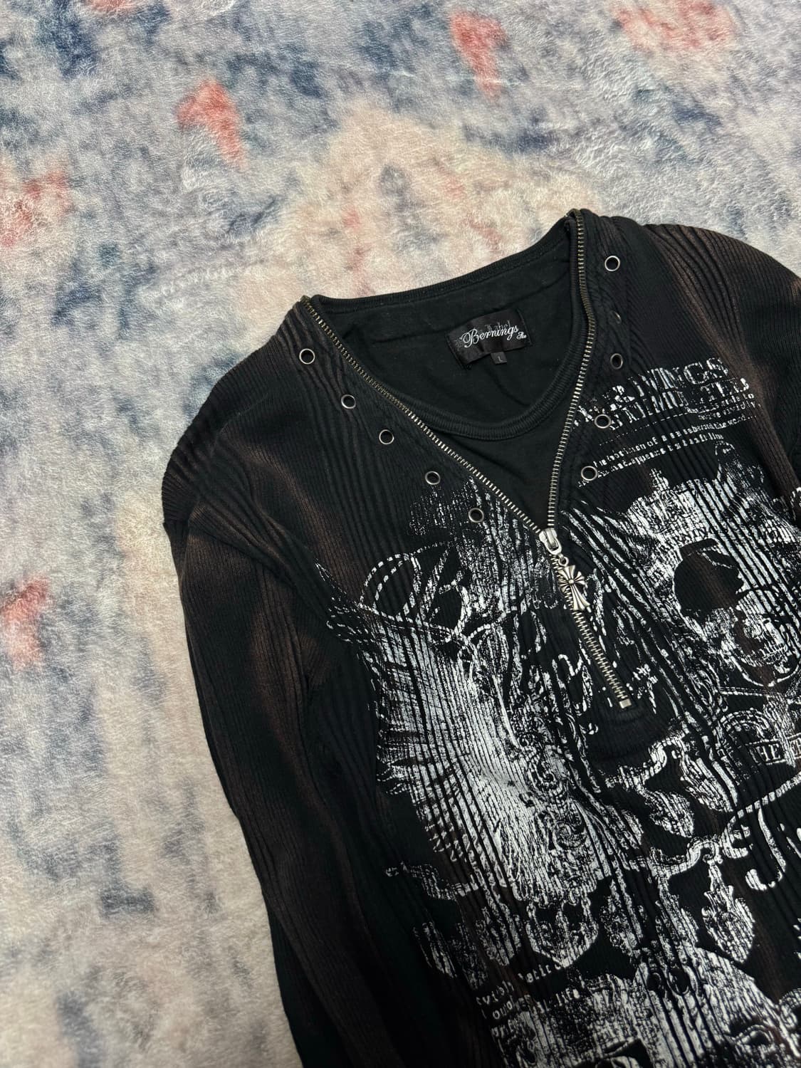 Bernings sho 00s zipper layered vkei cut 상품이미지3